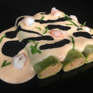 Seafood cannelloni